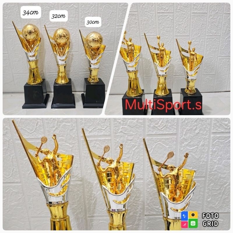 PIALA TROPHY BOLA SEPAK FUTSAL 1 SET 123 DAN 1 PCS