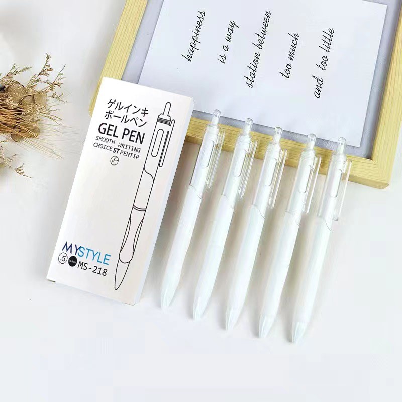 

BOBOMARTS MS-218 PULPEN 0.5 MM 1PACK ISI 12PCS BOLPOIN CAIR TABUNG PENA PULPEN PENA SEKOLAH MURAH