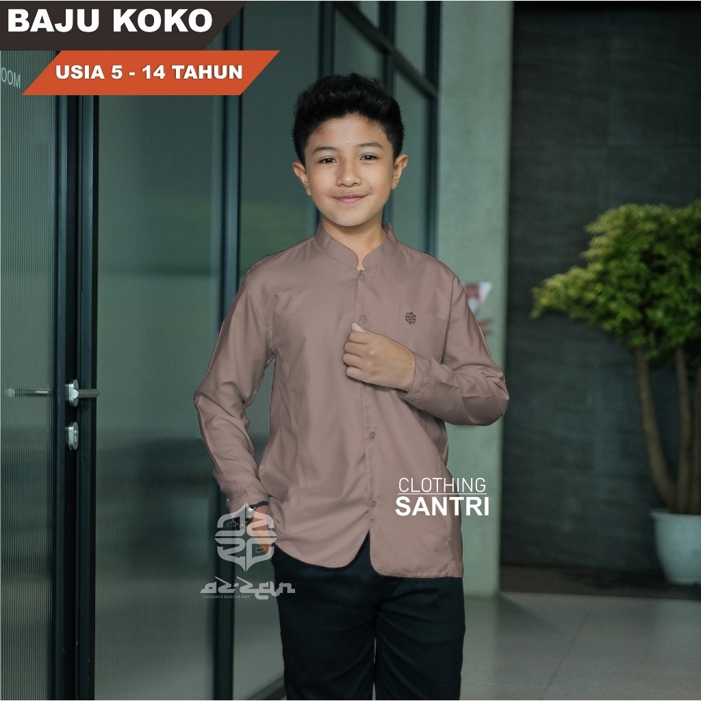 [TERBARU][TERLAKU] baju koko anak laki laki motif haibah habaib polos lengan panjang