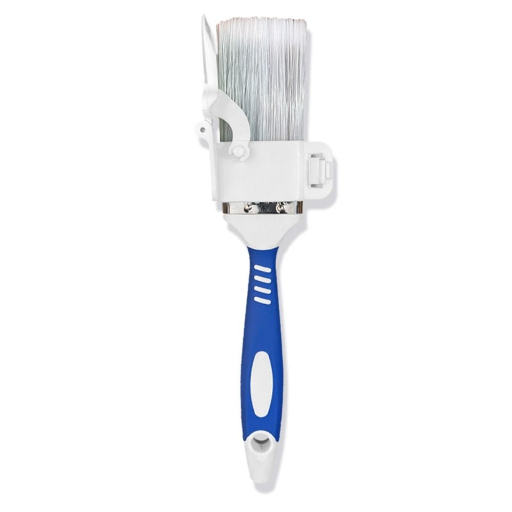 

Comfortable Handle Edging Color Separation Brush Soft Bristle With Detachable Baffle Paint Brush Hanging PET Wall Brushing Tools