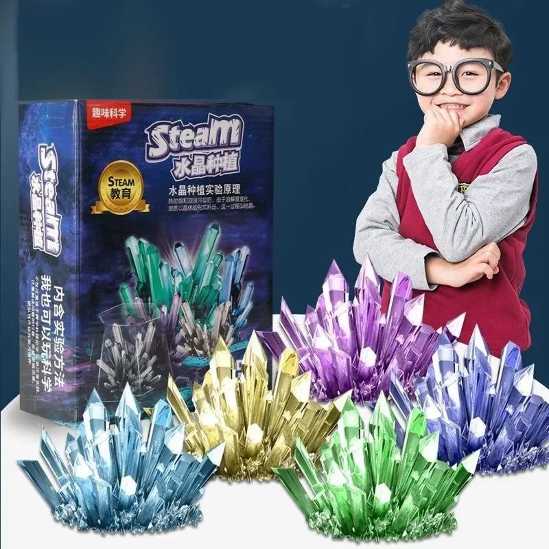 

Magics Crystal Growing Kit Decoration Glass Crystal Science Experiments Puzzle And Stress Relief Kids Toy Educational Stimula