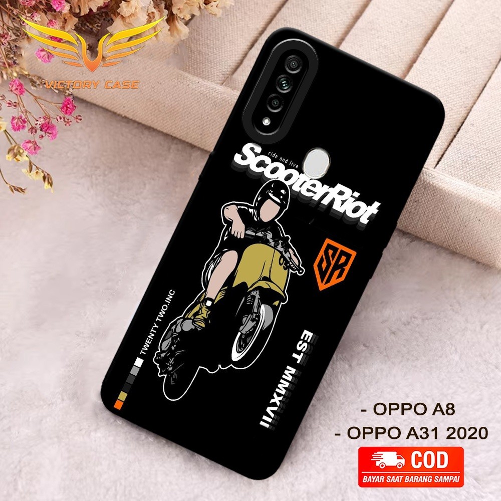 New Vespa Case - Softcase Oppo A8 / A31 2020 - Terbaru - Case Hp Oppo A8 / A31 2020 - Casing Oppo A8