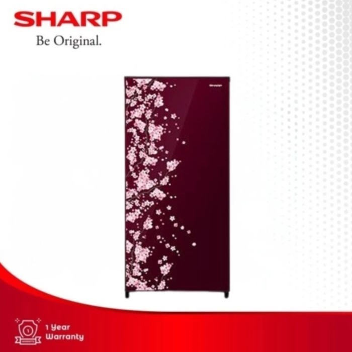 [CIREBON] SHARP Kulkas 1 Pintu 128 Liter SJ-N162D-VR / SJN 162 DVR / SJN162 Kirei III Sakura Series