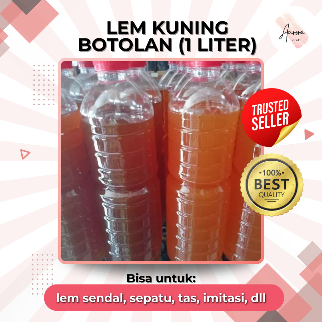 

[1 liter] LEM KUNING BOTOLAN MEDIA KAIN, BUSA FOAM, KARTON dsb