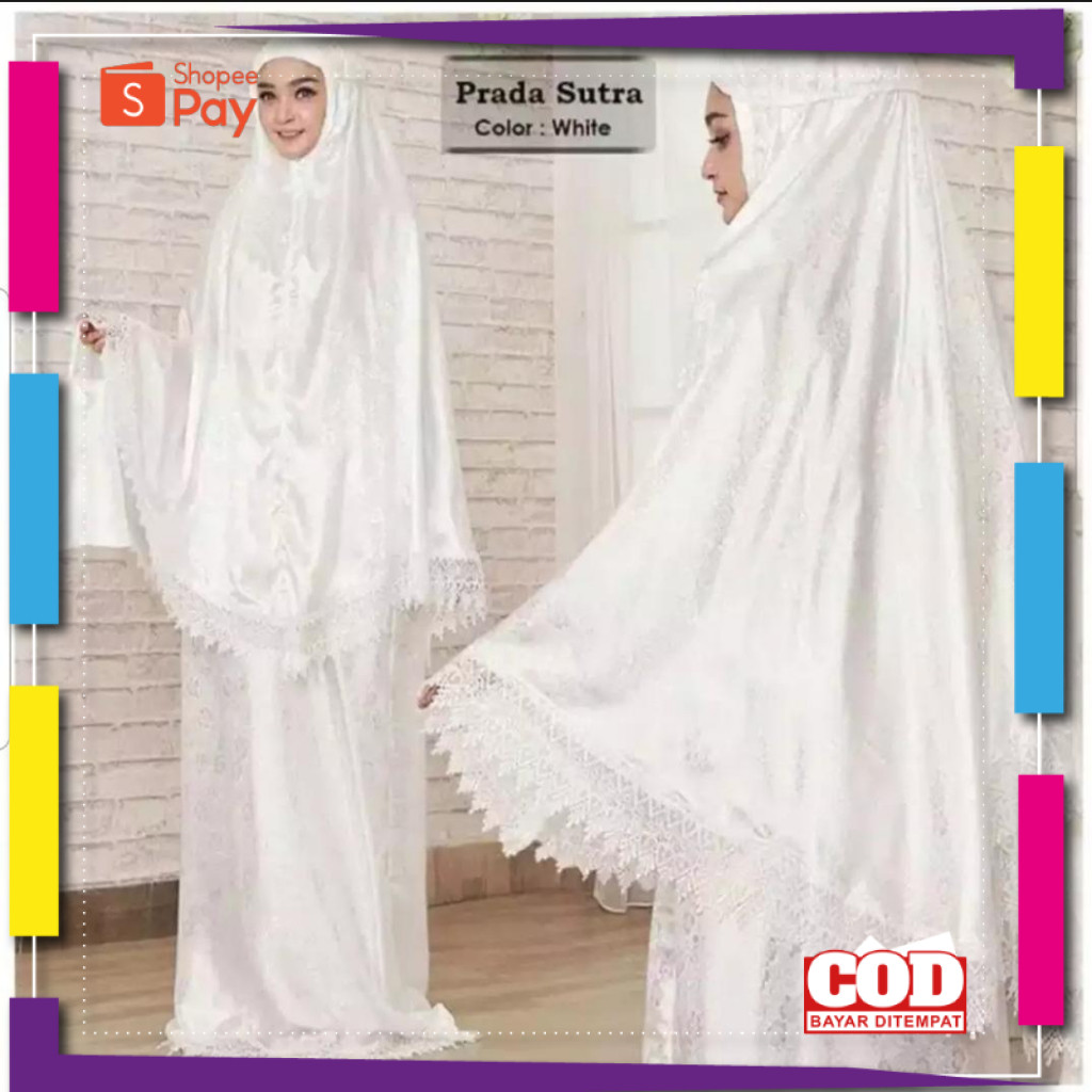 [PREMIUM ORIGINAL] mukena dewasa pradaa sutra renda
