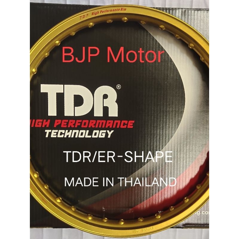 Velg TDR/ER-Shape Ring 17 1.40/17  (BLACK / GOLD) dan 1.60/17 GOLD  36H MADE IN THAILAND (DI JUAL SA