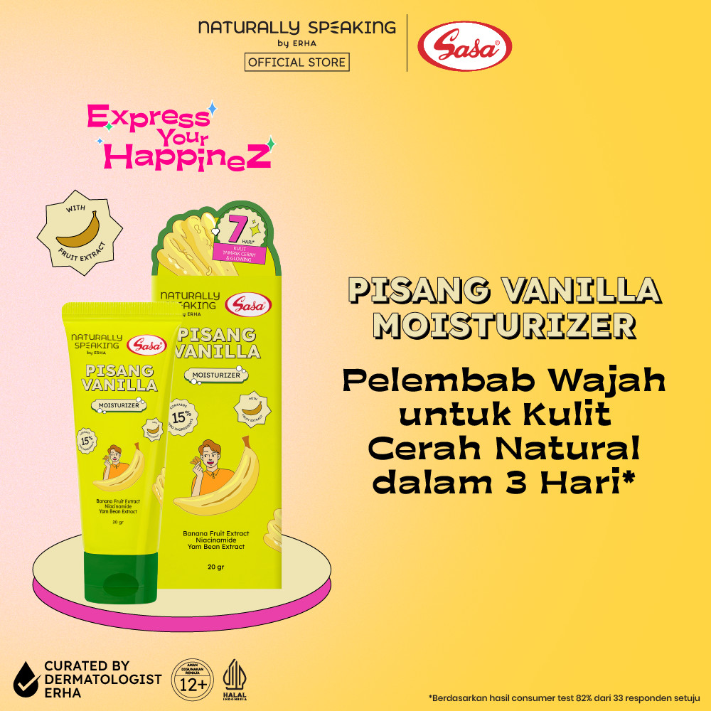 Naturally Speaking x SASA Pisang Vanilla Moisturizer 20g