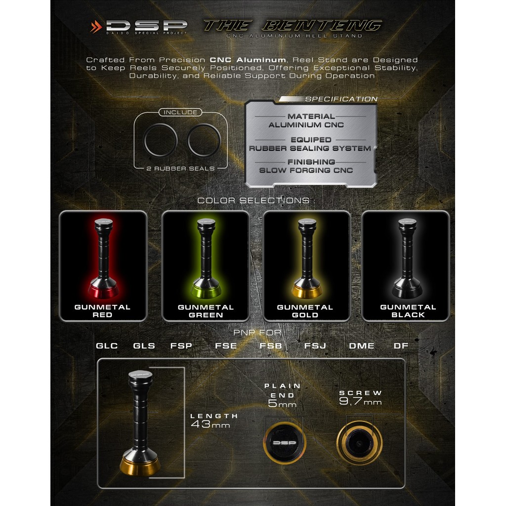 MN Daido - DSP Reel Stand The Benteng - Daido Reel Stand