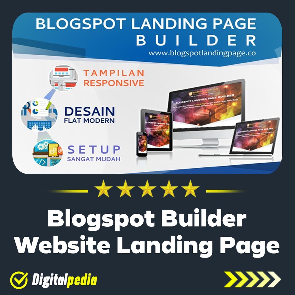 Blogspot Builder Website Landing Page Lifetime