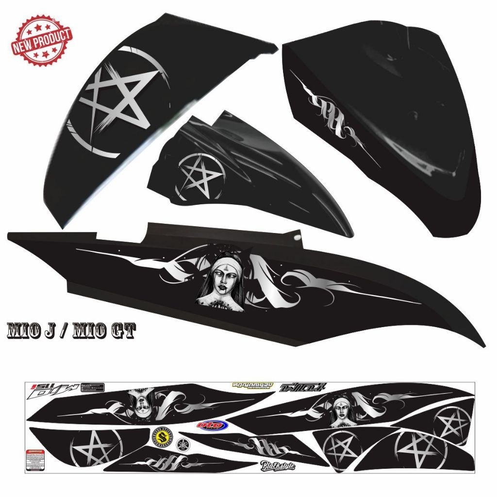 VARIASI STIKER VARIASI MIO J 115 / STRIPING KEREN VARIASI MOTOR MIO GT / MIO J STRIPING KEREN