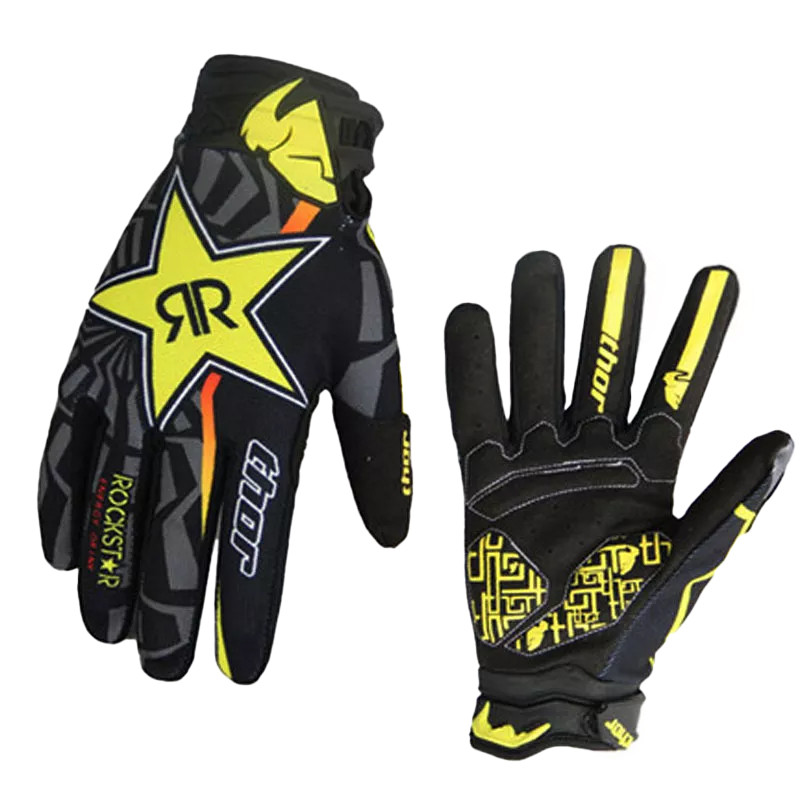 2024 Rockstar, thor Motorcycle Gloves, Off-Road, Downhill MTB, DH MX MTB Ring Gloves, Outdoor Ring