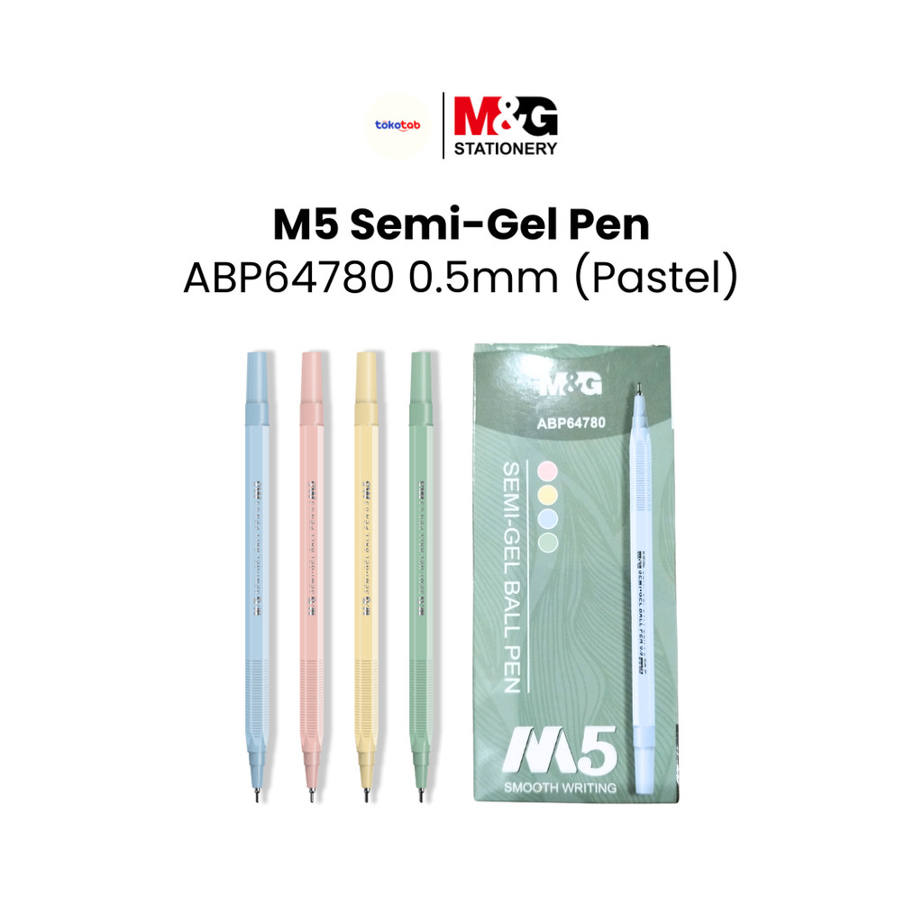 

Tokotab - Pulpen M5 M&G Pcs Semi Gel Ball Pen Pulpen 0.5mm Pulpen Pastel Black