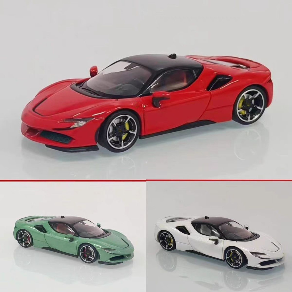 MJ 1:64 SF90 hard top alloy car model ornament