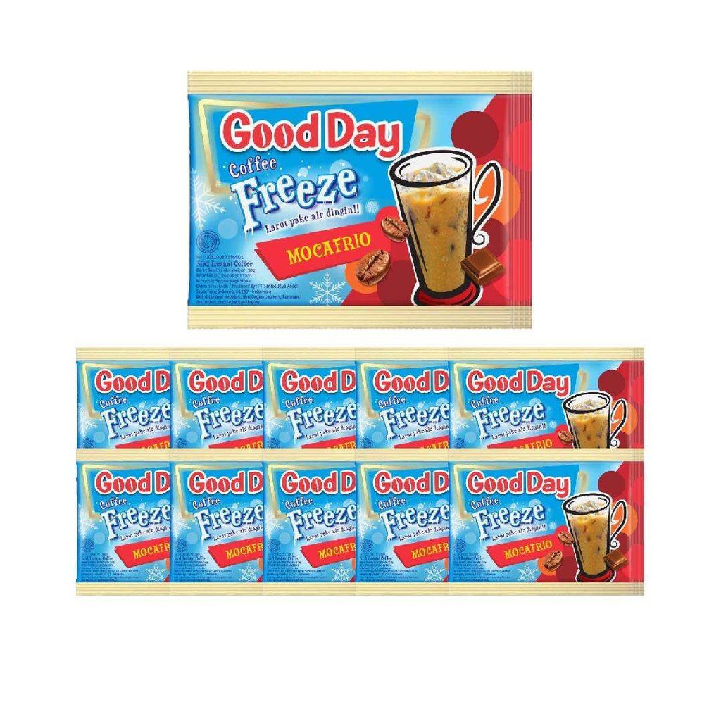 

Good Day Freeze Mocafrio Renteng 10 x 30 gr
