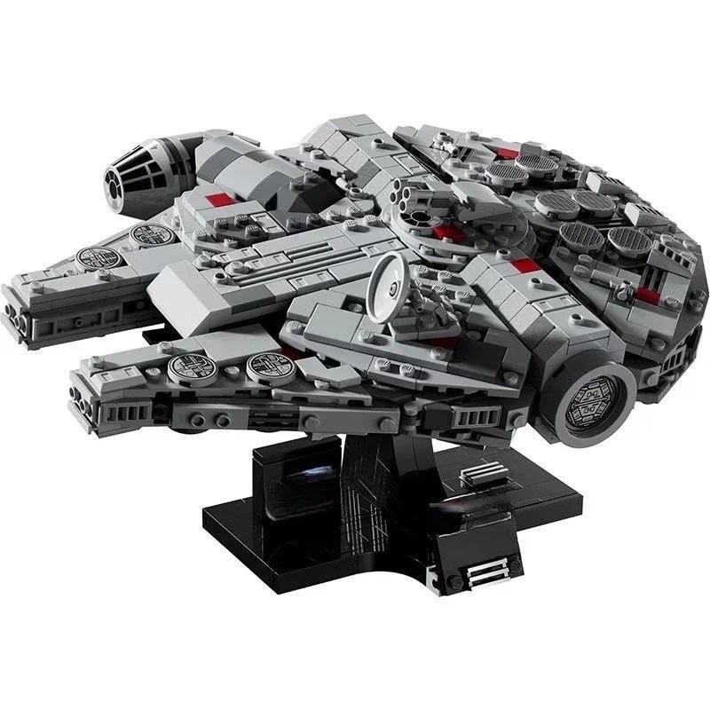 

Hot Toys Star Wars 75375 falconSpaceship Bricks Compatible Millennium Building Block Toys for Boys Gift for Kids Model gifts