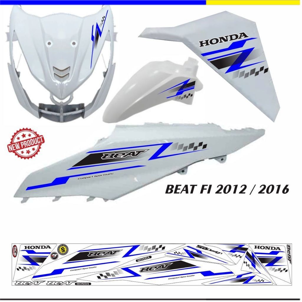 VARIASI STIKER BEAT FI 2013/2015/ STRIPING MOTOR BEAT FI STIKER KEREN