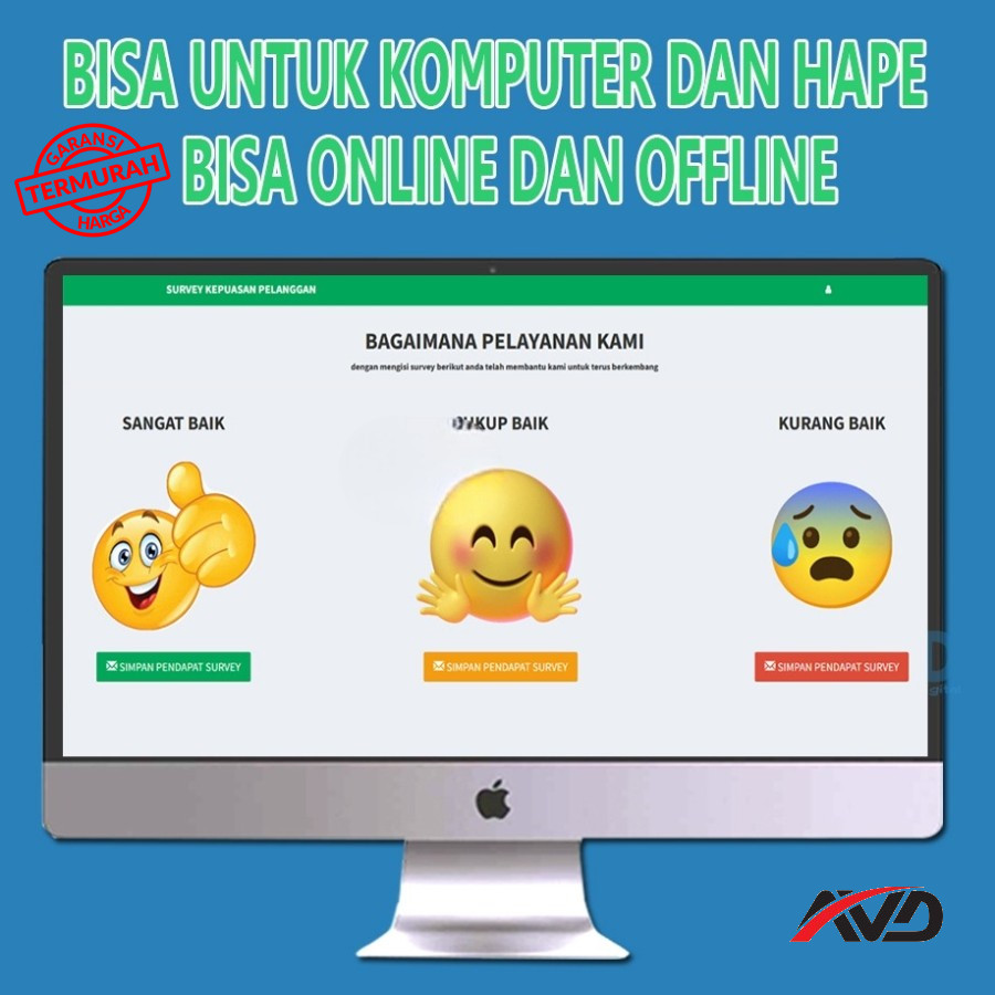 Aplikasi Survey Kepuasan Pelanggan bisa online dan ofline