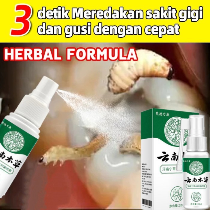 Semprotan Pereda Nyeri Sakit Gigi 20ml Pereda Sakit Gigi Pereda Sakit Gigi Semprot Oral Sakit Gigi P
