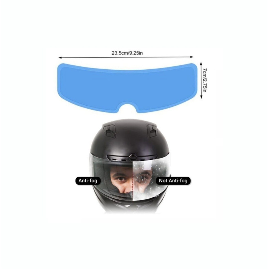 Aksesories Stiker Anti Fog Kaca Helm / Anti Embun Kaca Helm Dan Anti Air Helm Fullface Premium