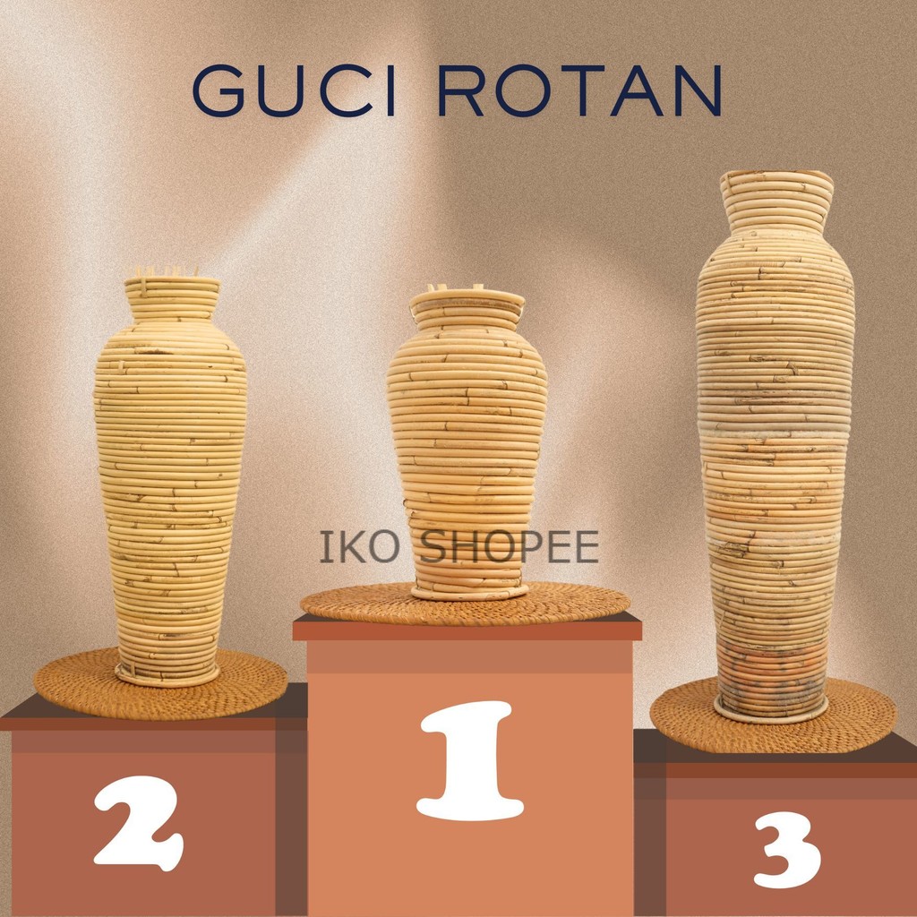 Promo Besar Besaran Guci Rotan Elegan, Galmour, Estetik, Kokoh, Serta Diajmin Memiliki Kualitas Yang