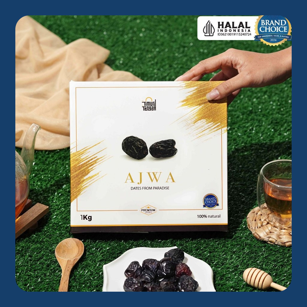 

Timur Tengah Kurma Ajwa 1 Kg Kurma Nabi Premium Original High Quality