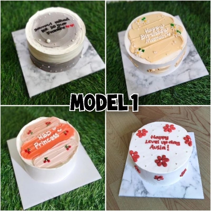 

Kue Ulang Tahun Korean Cake Motif Custom Gratis Lilin & Pisau