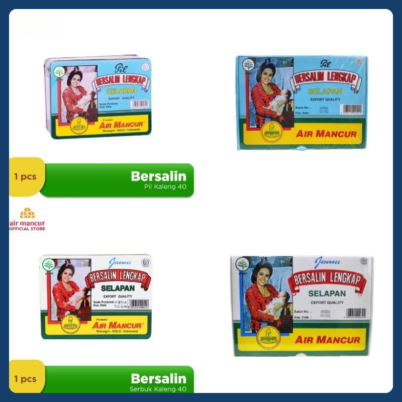 

Jamu Pil Bersalin Lengkap Salapan Box Kaleng 40hari exp 2027