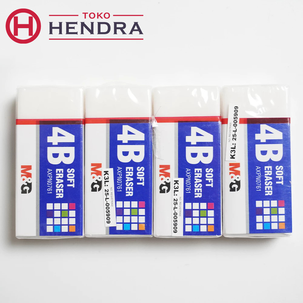 

M&G 4B Soft Eraser AXPN0761 Ukuran Sedang – Penghapus Lembut untuk Sketsa & Tulis