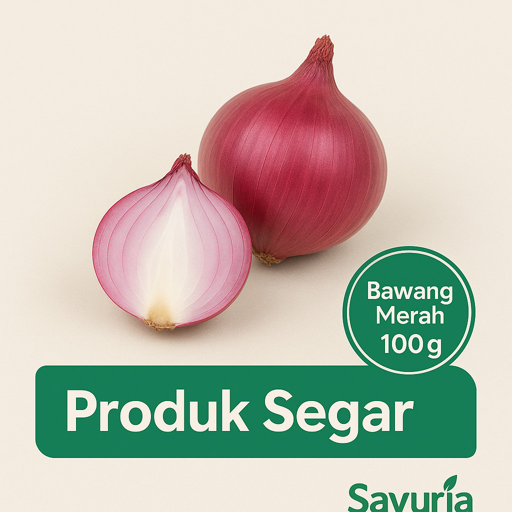

Sayuria – Bawang Merah Kupas Segar 500gr | Harum & Siap Masak