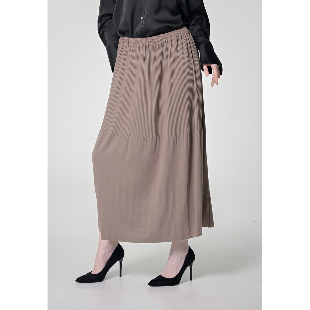 Hanna Plisket Skirt Brown H030123