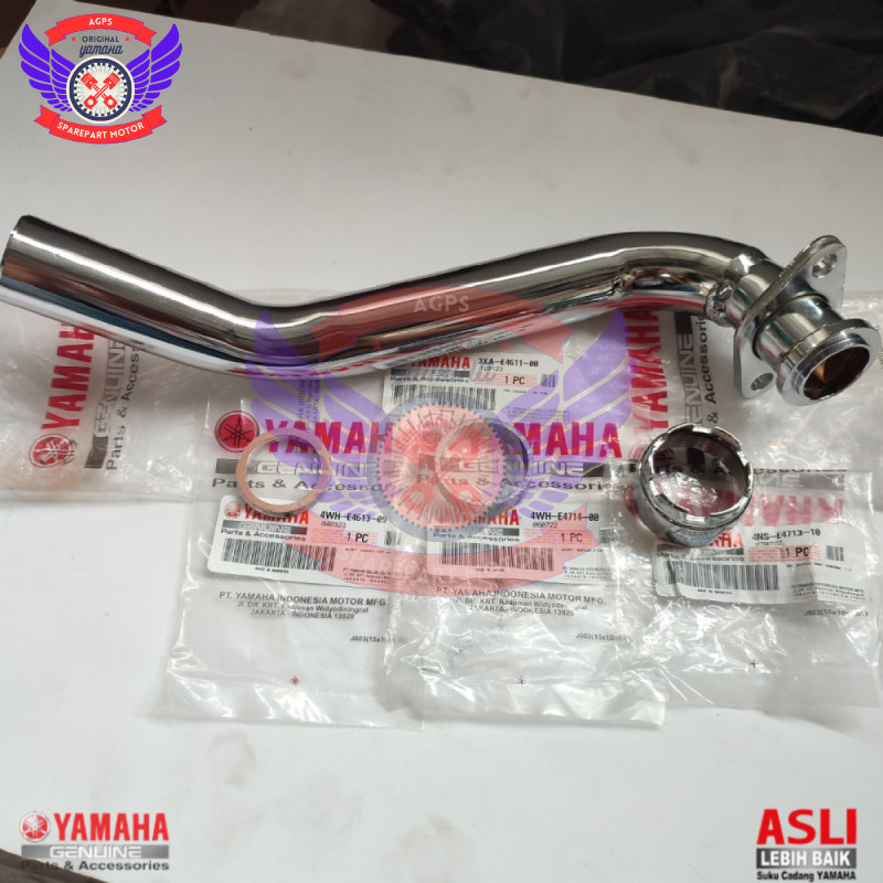 Leher Knalpot Set Cincin Paking Knalpot Chrome Fizr F1Zr Fiz R Original