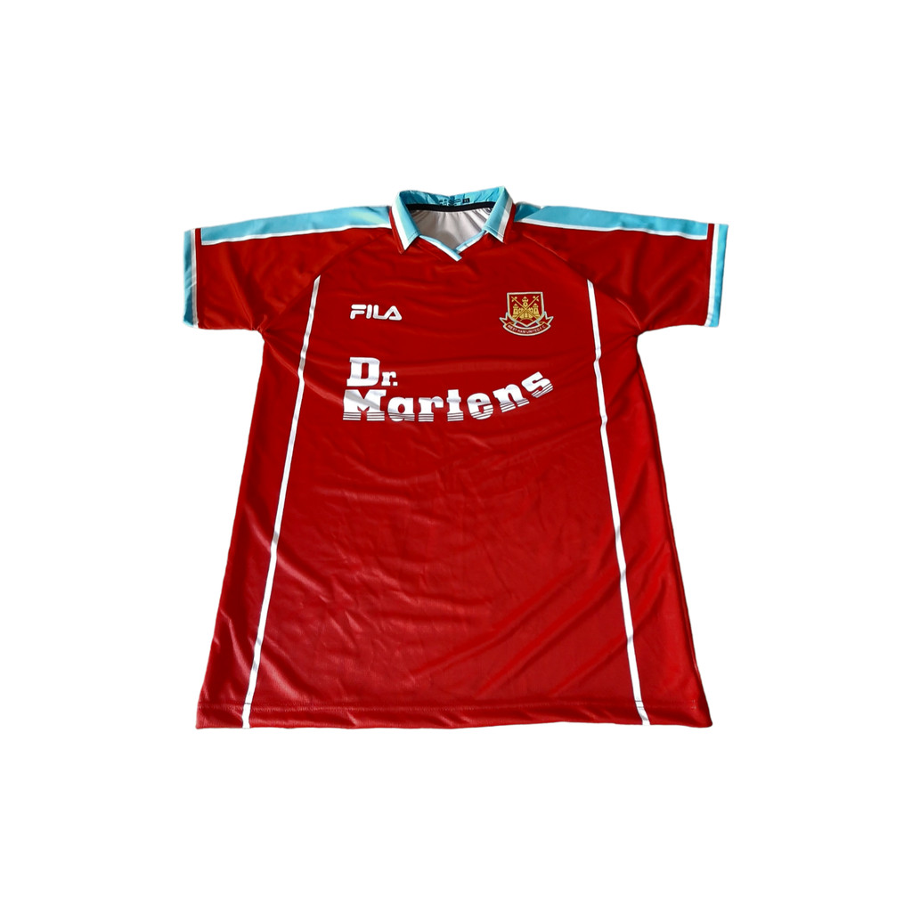 JERSEY BOLA RETRO WEST HAM RETRO DR. MARTENS 1999 HOME TERBARU/FULLPRINT/FREE NICKNAME DAN NOMOR