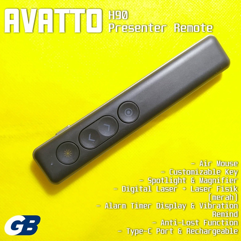 Avatto H90 Digital Laser Spotlight Magnify Wireless Presenter Pointer (not H100)
