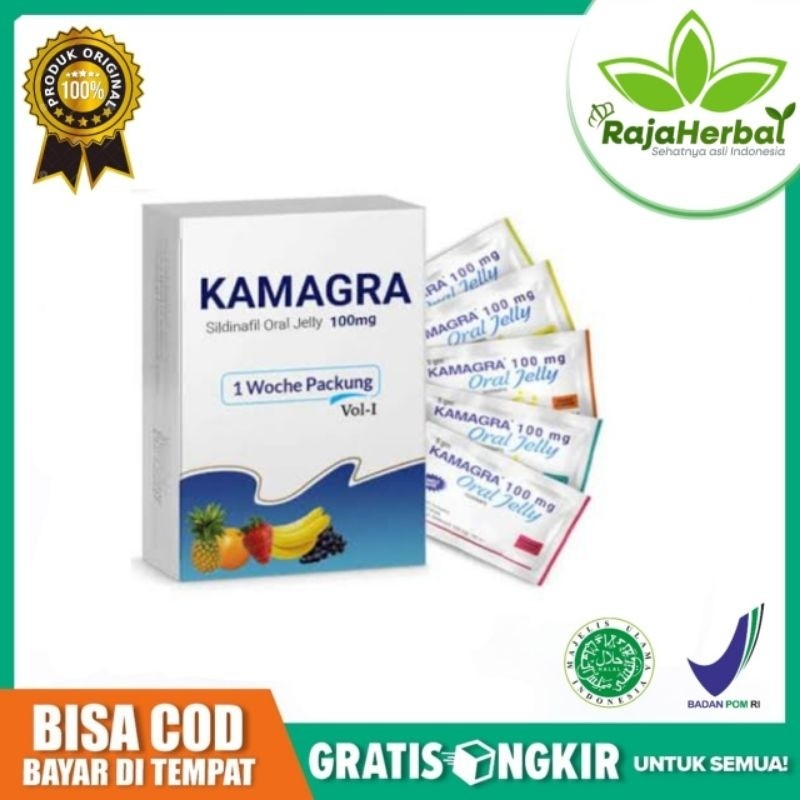 Original 100% Kamara Oral Jelly Kamagra Isi 7 Sachet