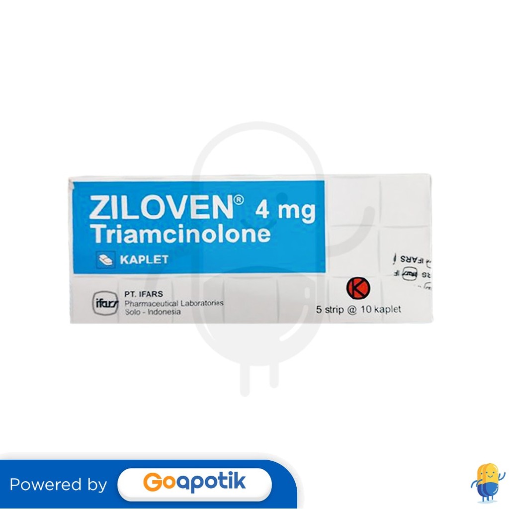 Ziloven 4 Mg Box 50 Kaplet