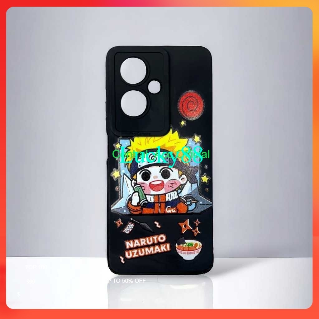 OPPO A57 2022 | A77 | A77S | A71 | A79 5G | A83 CASE SILICONE CASING CORAK MOTIF GAMBAR NARUTO ONE P