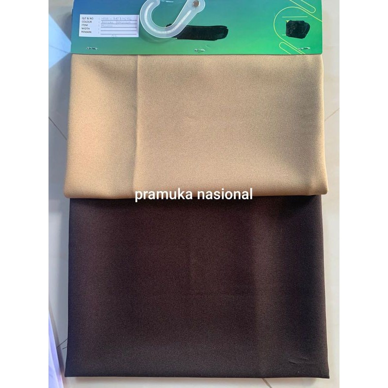 Kain seragam resmi pramuka nasional bahan kain pramuka atas bawah murah