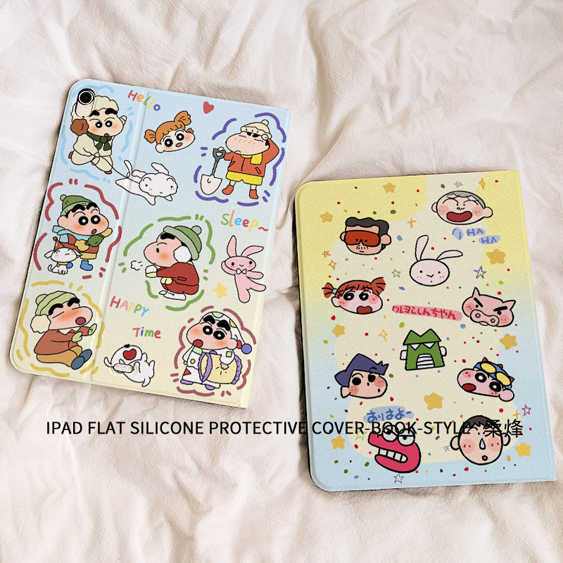 Casing Pad Samsung Foto keluarga Crayon Shinchan yang imut A8 A9 A9+ S6 Lite S9/S9 FE 11 S9 fe PLUS 