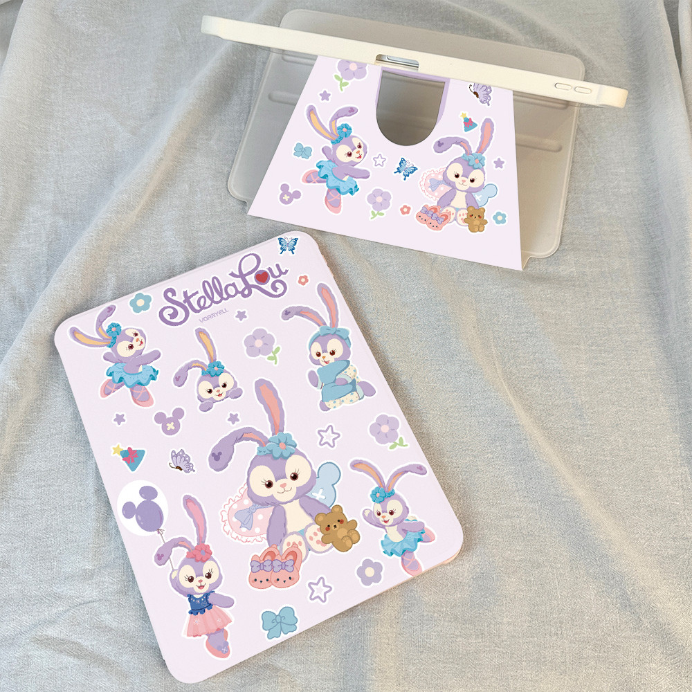 【COD】StellaLou Versi Q,720° Rotate Casing IPad SoftCase For IPad 5/6/7/8/9/10 Air 1/2/3/4/5/6 IPad P