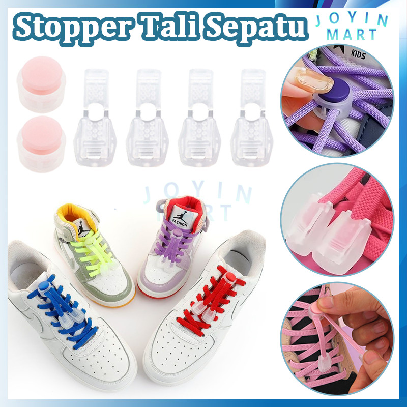Stopper Tali / Pengunci Ujung Tali Sepatu / Sepasang Stopper Tali Sepatu Import