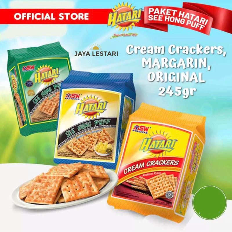 

Hatari See Hong Puff Malkist (245g) (4 Varian Rasa) ARBON