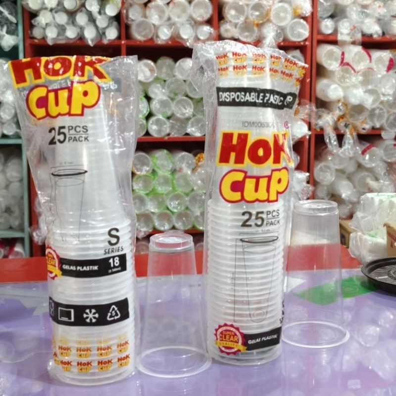 

Gelas Plastik HOK Cup tersedia 2 variasi (18oz & 22oz) isi 25pcs