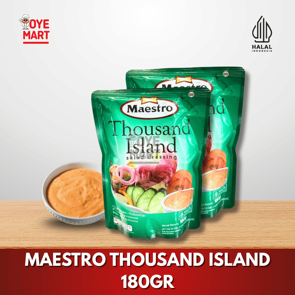 

MAESTRO THOUSAND ISLAND 180GR BUMBU SALAD PENGGANTI MAYONAISE