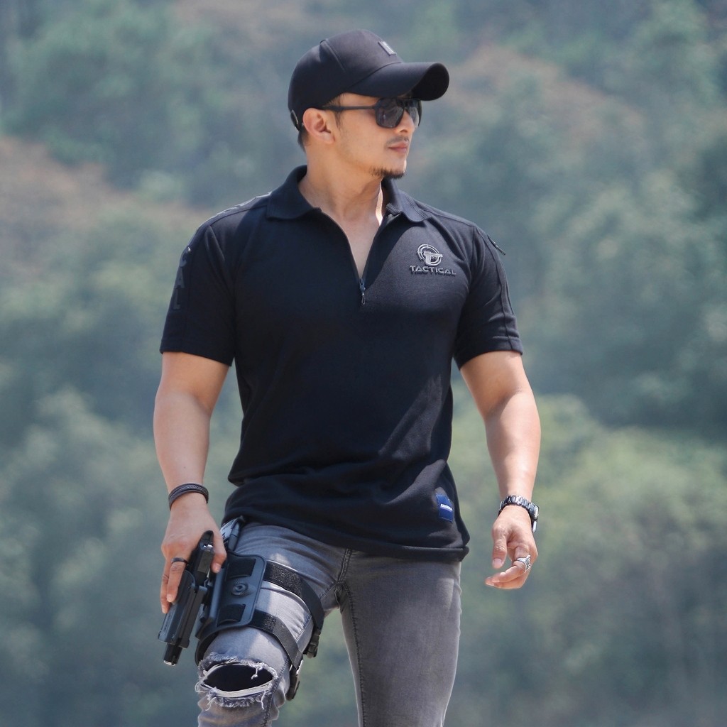KAOSBOS.ID - Kaos Distro Polo Shirt Pria Tactical Berkerah Lengan Pendek