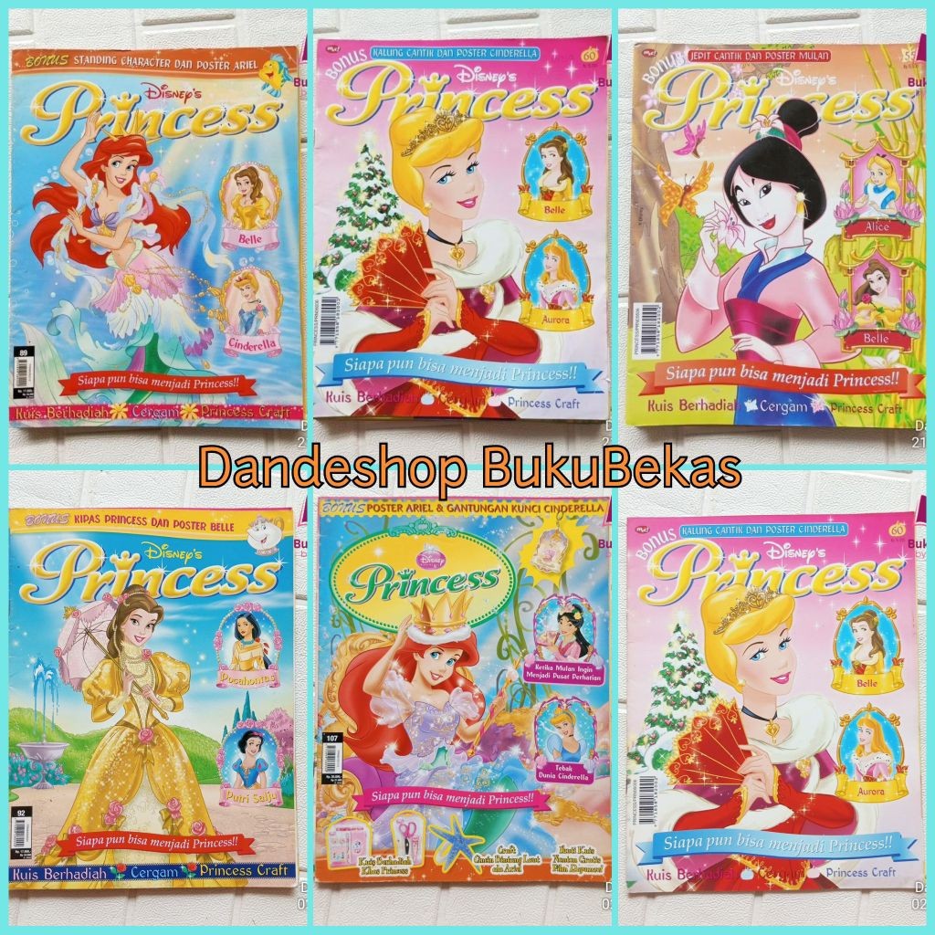 Disney Princess Majalah Anak Bekas Preloved - BUKUGRAFI
