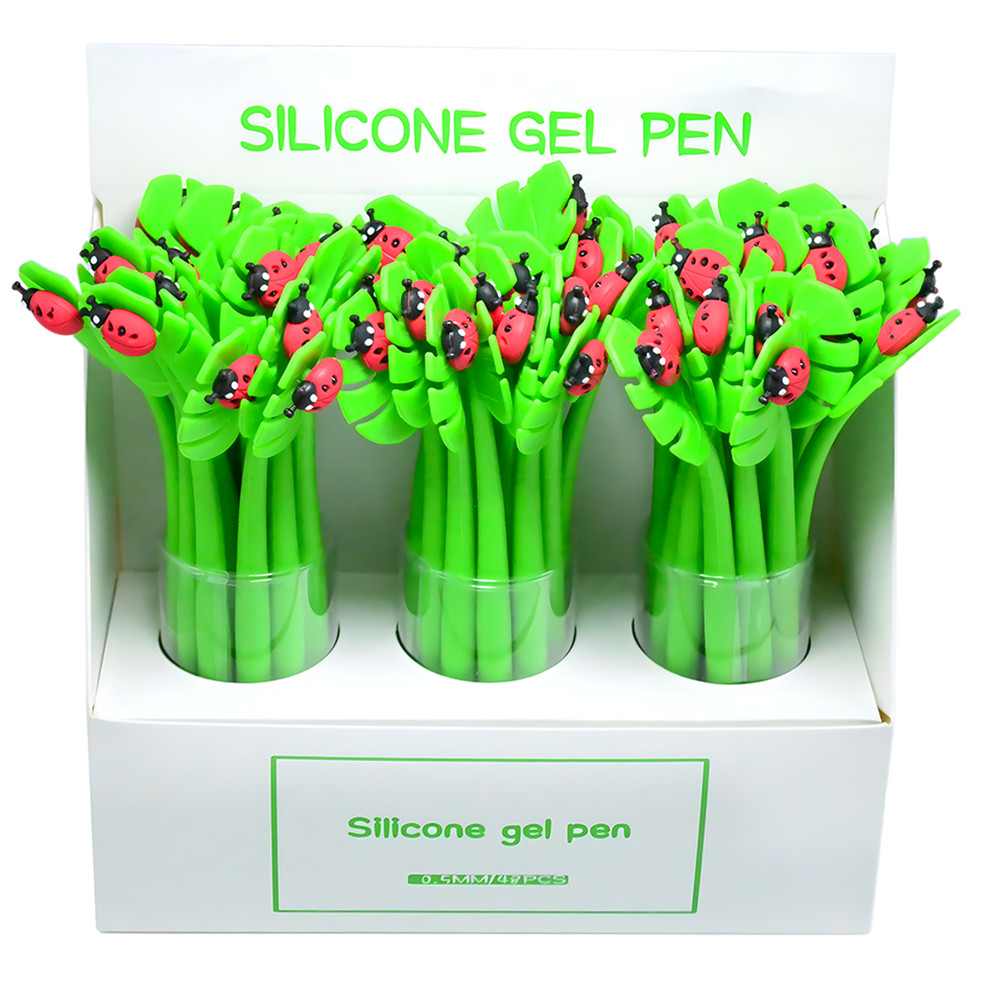 

Korean Elegant Fancy Leaf Insects Pens Funny Cute Kawaii Gel Ink Pen Writing Kids Children Girl Stationery School Journal Supply