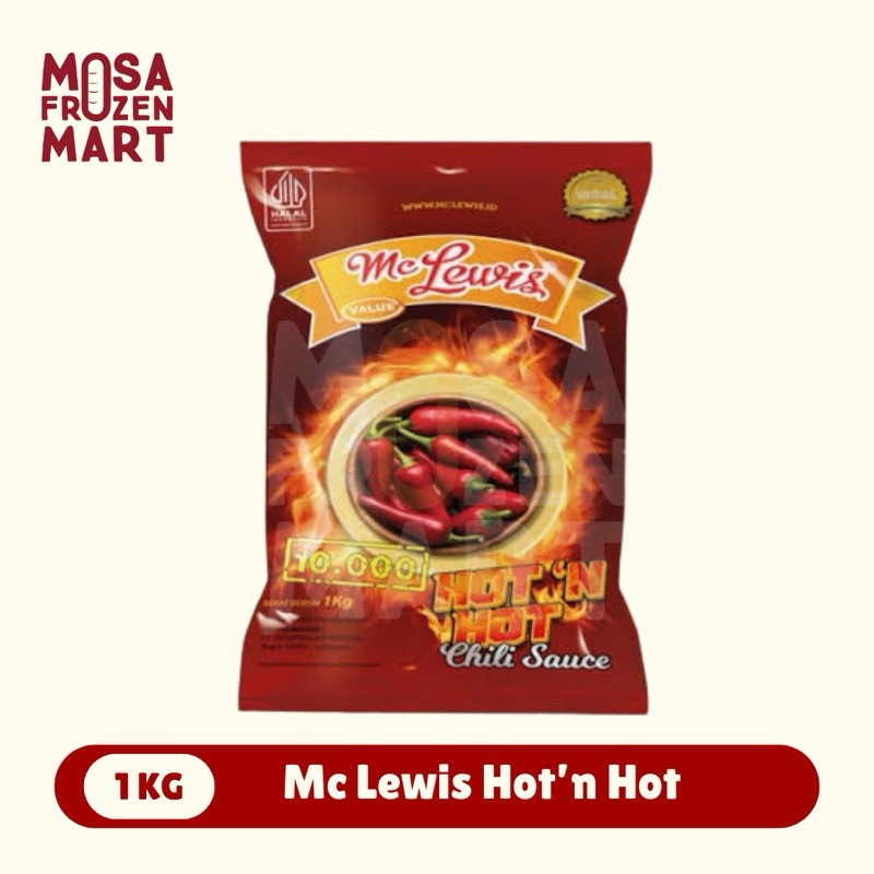

New Mc Lewis Hot'n Hot Chili Sauce 900 Ml | Saus SambalPremium