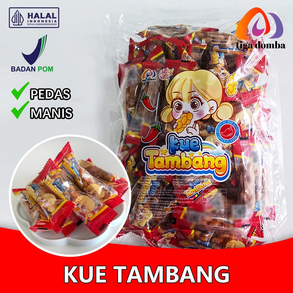 

Tiga domba Kue Tambang Pilihan Rasa Pedas & Manis