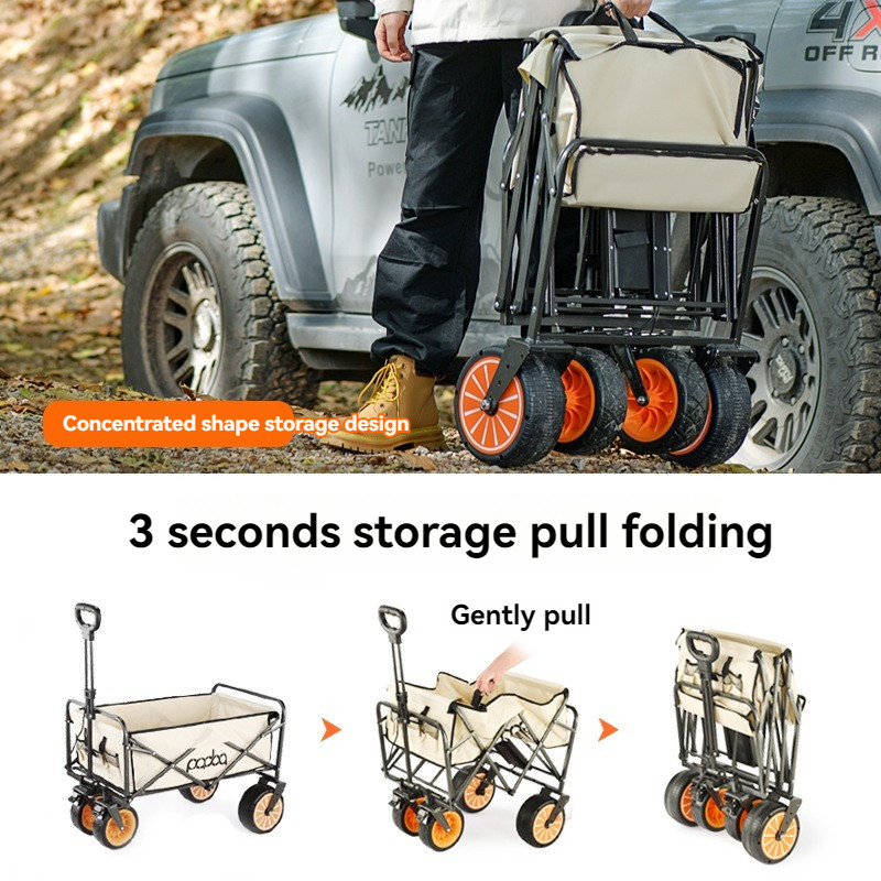 Electric Camp Car, Outdoor Camping Caring, Portable Campes Cares  Picnic Car Can Carry People, Folda