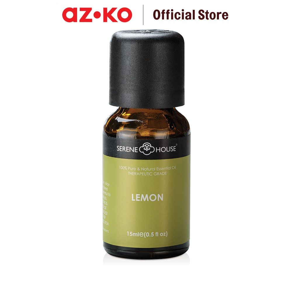 AZKO Serene House 15 ml Lemon Essential Oil Penyegar Ruangan Freshener Pewangi Aromaterapi Essential